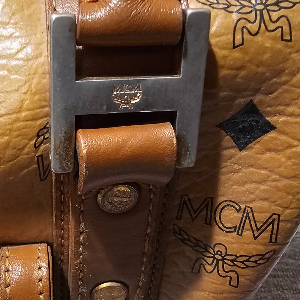 SOLD Vintage MCM Boston Cognac Visetos Handbag - Picture 13 of 16